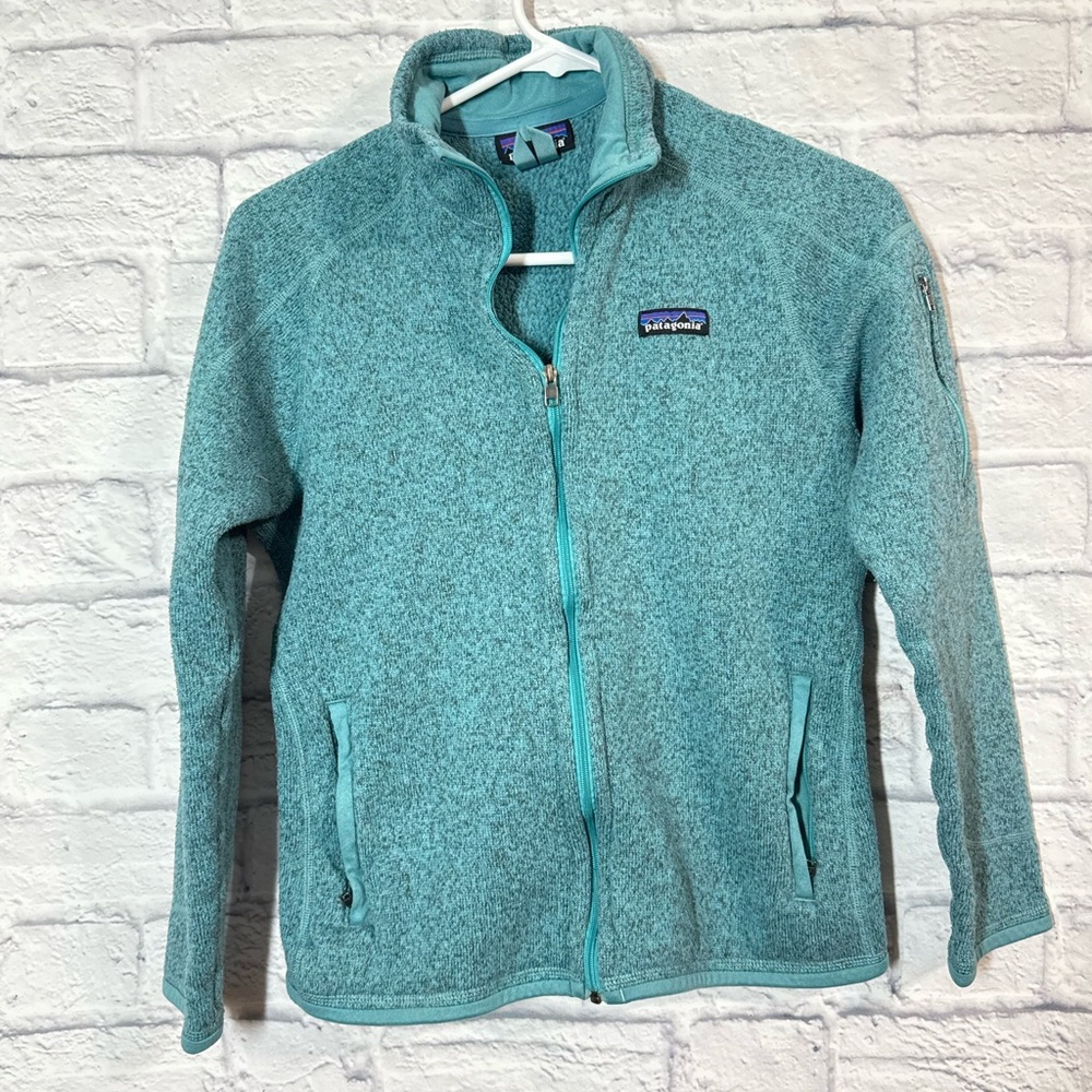 Patagonia Teal Full-Zip Better Sweater Jacket, Small